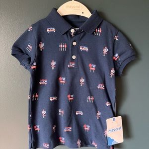 Boys short sleeve polo size 2 BNWT